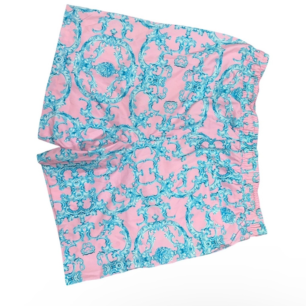 New Men SURF SOCIETY Lined MESH PINK BLUE DRAWSTRING SWIM BOARD Shorts SIZE xl